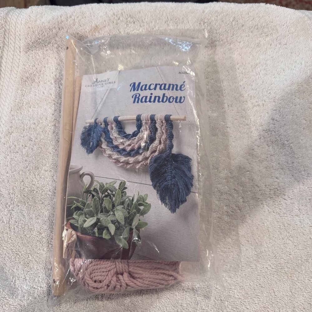 Macrame Rainbow Wall Hanging Kit For Ages 7+ Annies Creative Girls Club
